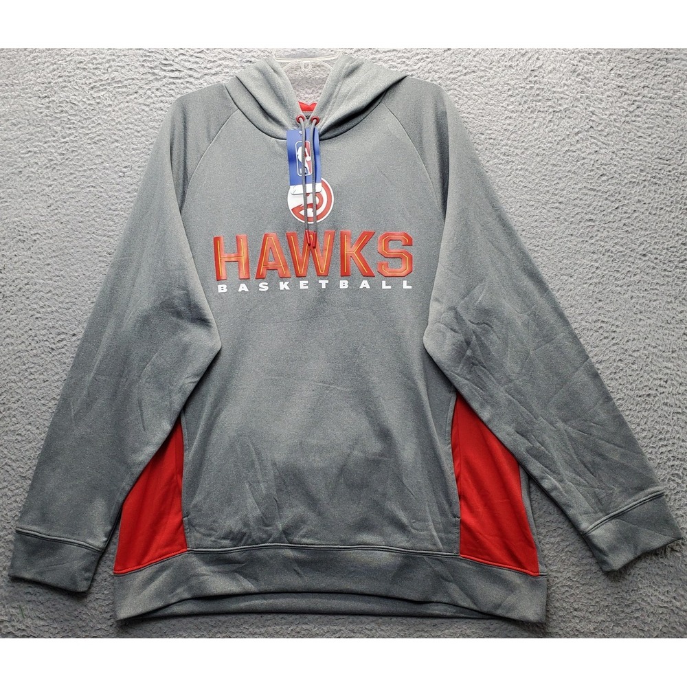NBA Atlanta Hawks Hoodie Basketball Mens XL Multi Fleece Lined Drawstring Neck